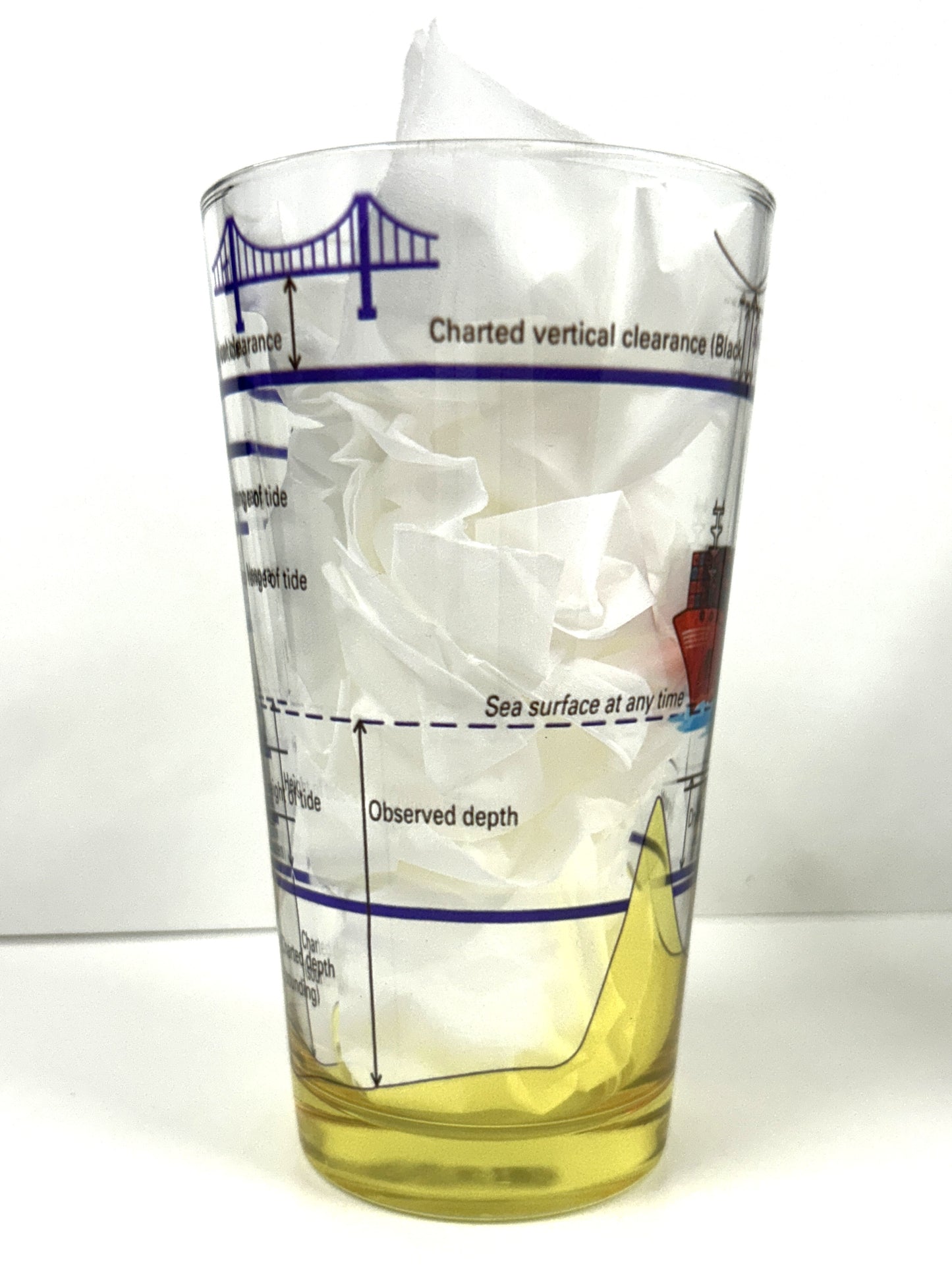 Charted Depth Pint Glass – Nautical Beer Glass for Seafarers