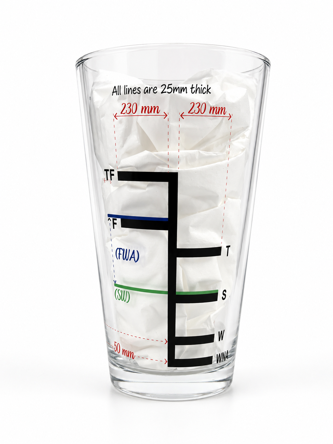 Nautical Beer Pint Glass Set (Pack of 3) – LoadLine, Charted Depth Design & Delta Flag Signal Glasses