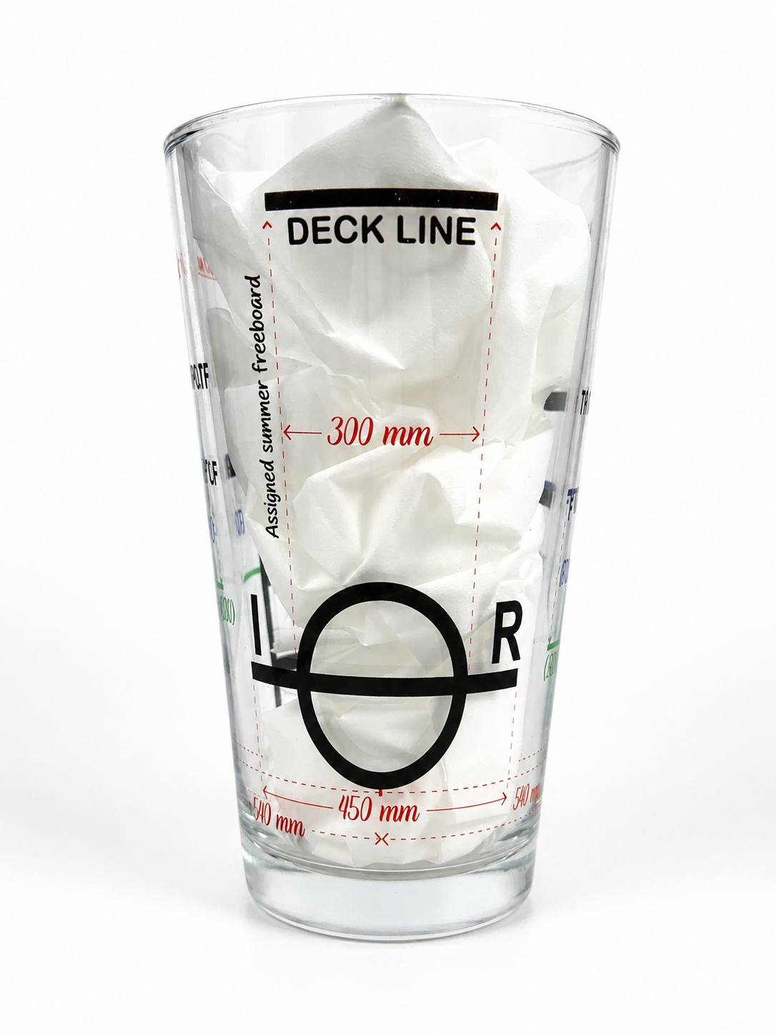 Nautical Beer Pint Glass Set (Pack of 3) – LoadLine, Charted Depth Design & Delta Flag Signal Glasses