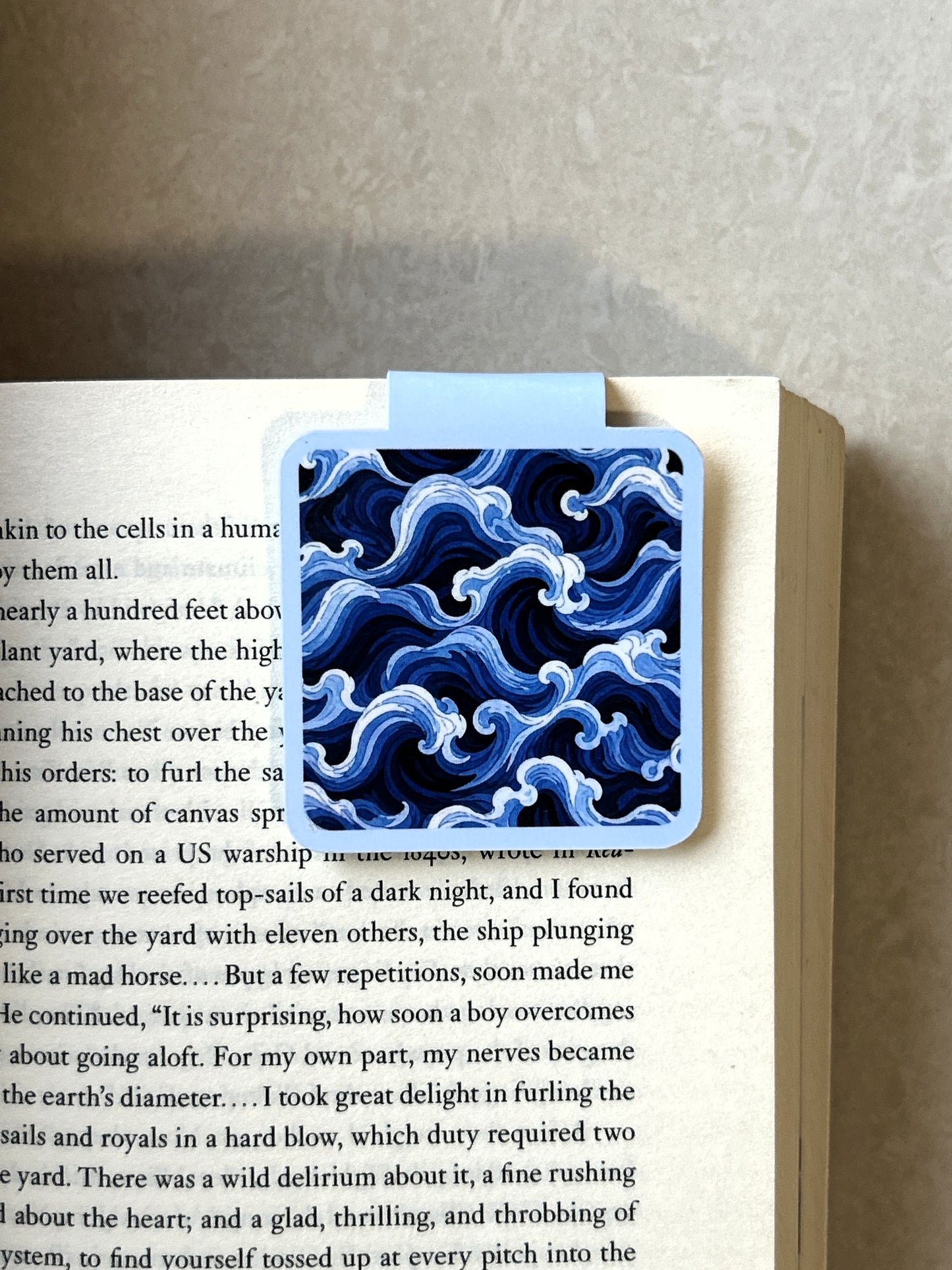Nautical Waves Magnetic Bookmarks – Set of 4