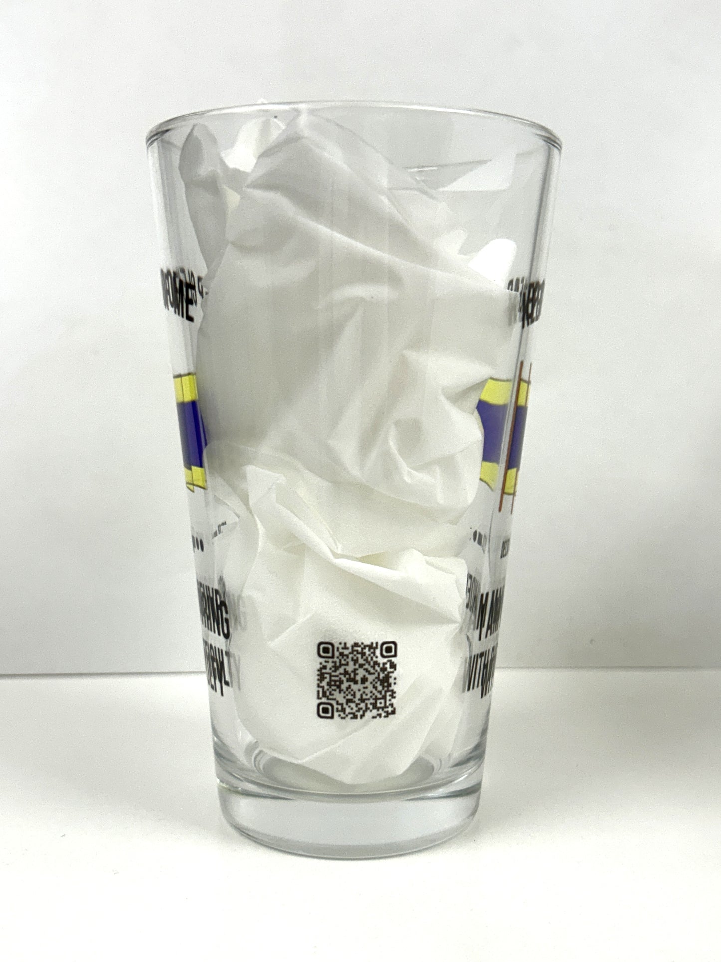 Delta Flag Maritime Pint Glass – I Am Manoeuvring With Difficulty