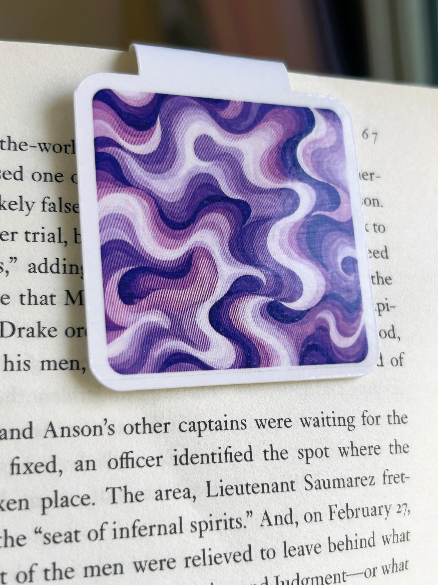 Nautical Waves Magnetic Bookmarks – Set of 4
