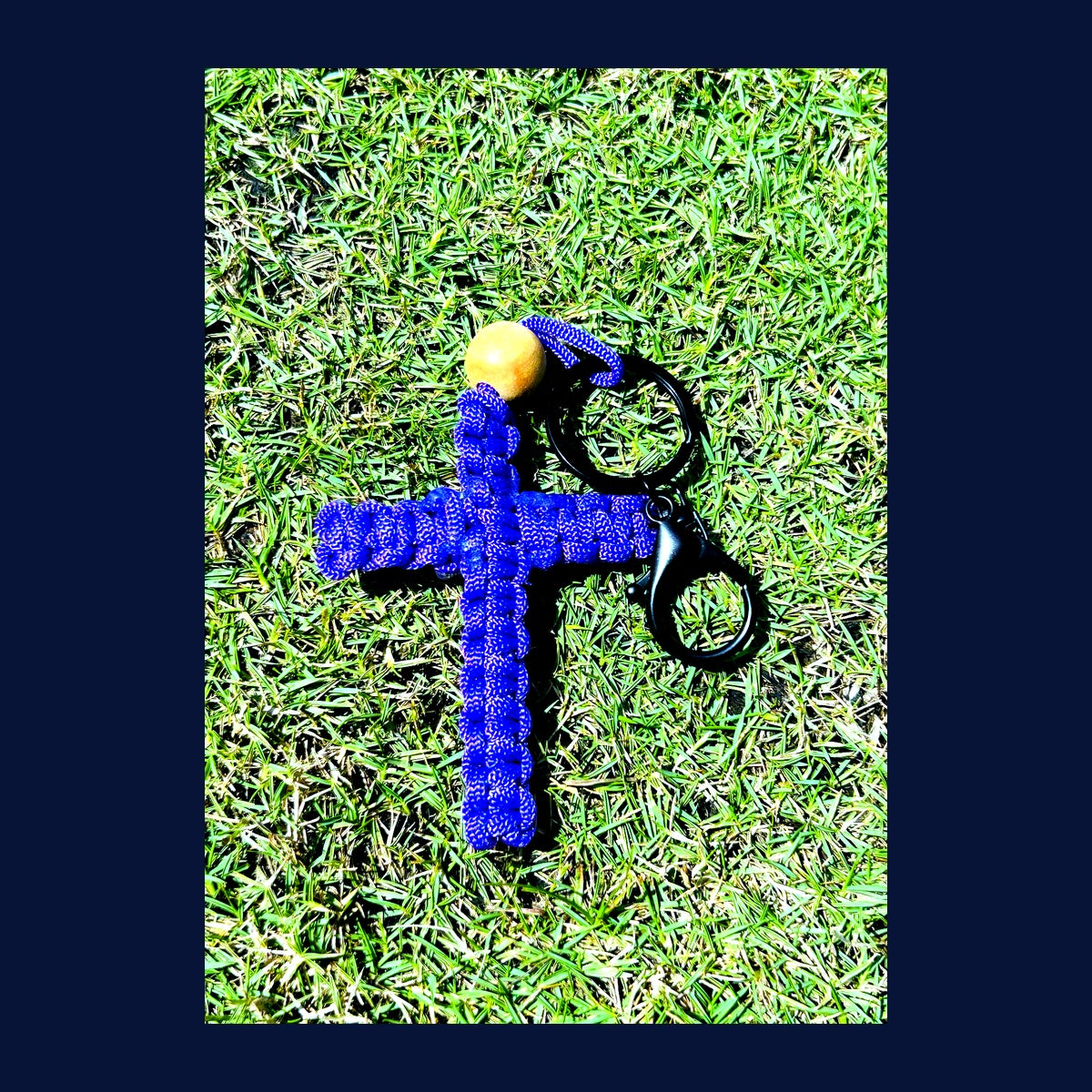 Handmade Cross Keychain – Paracord Christian Keyring | Faith Gift | Made in India